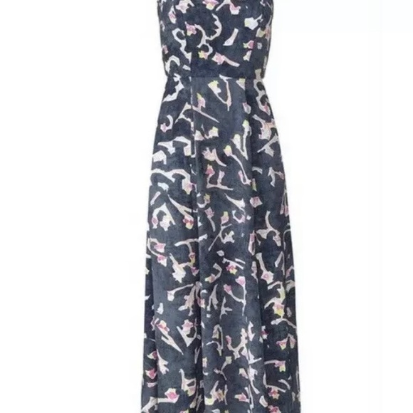 SOLD -  CaBi #5269 Floral Print Halter Maxi Dress - Picture 6 of 9